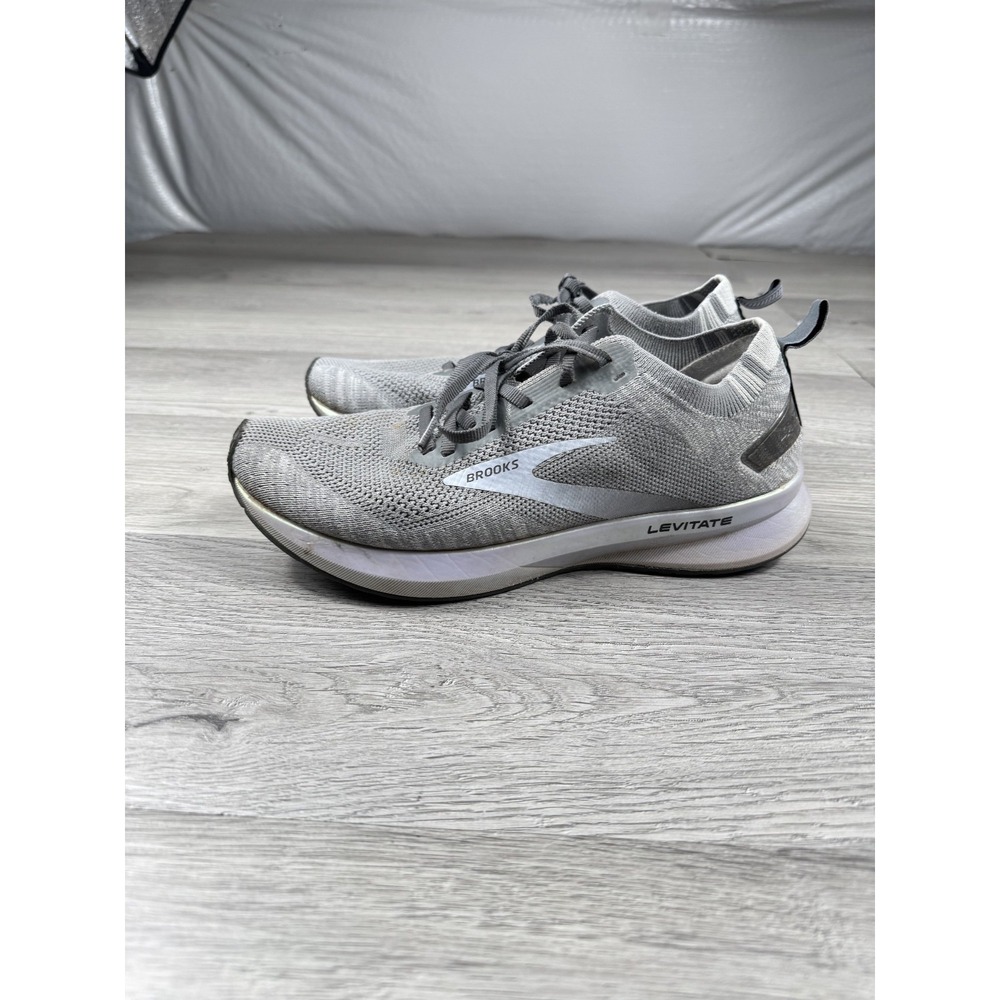 Brooks Levitate 4 Womens Size 8.5 Gray Purple Running Training Shoes Sneakers